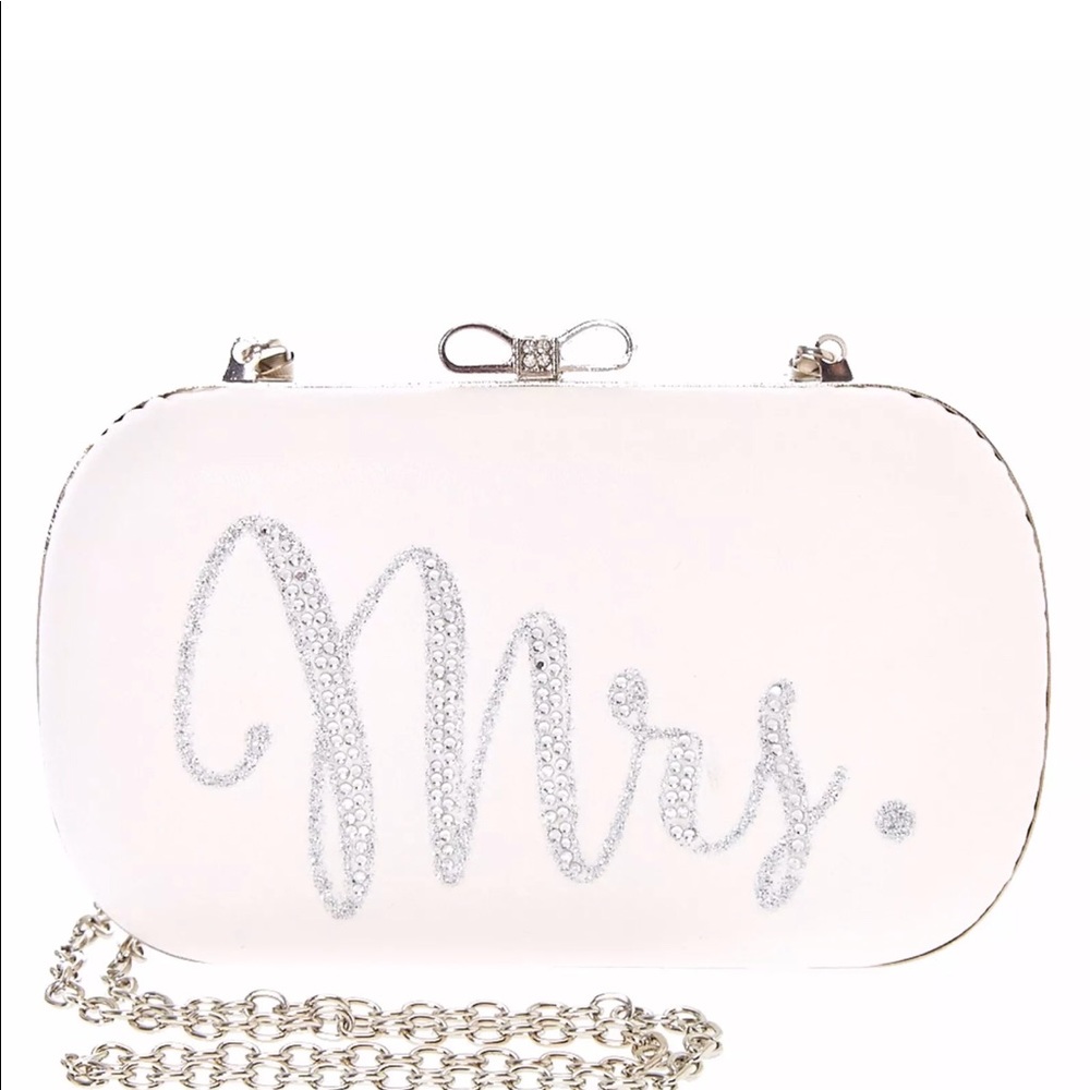 Mrs, bridal clutch